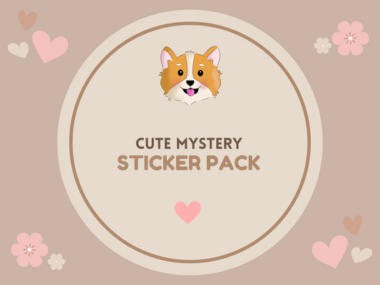 Cute mystery stickers grab bag box | Fun surprise lucky dip